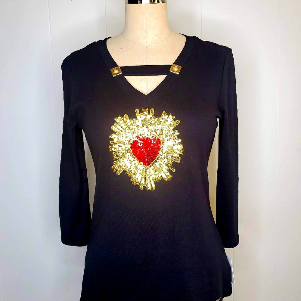 Women's Black Elegant Long Sleeve Shirt